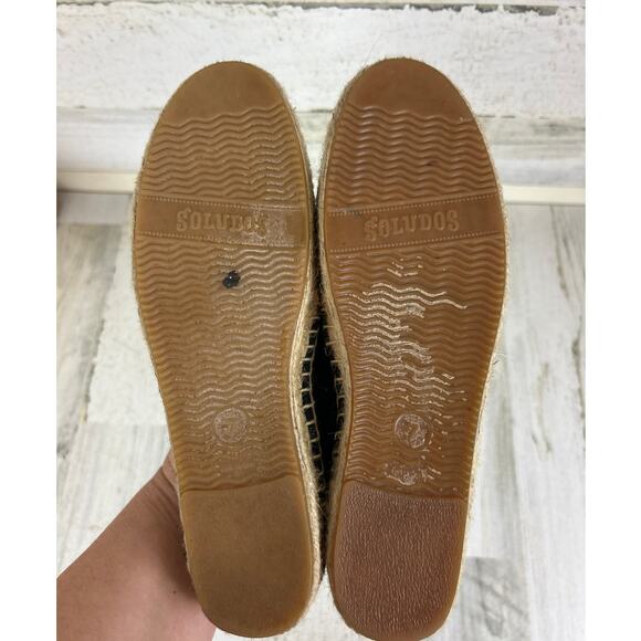 Saludos Womens 7 Black Cheers Champagne Bottle Glass Flats Slip On Espadrille - Picture 7 of 8